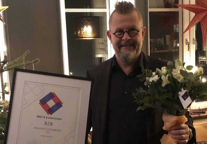 Magnus Sallbring vinnare av årets Eventchef B2B 2020