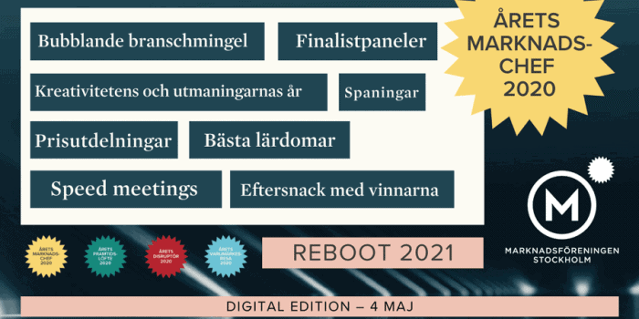 De kan vinna utmärkelsen Årets Marknadschef 2020