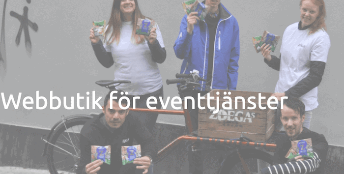 Ny webbutik för eventtjänster