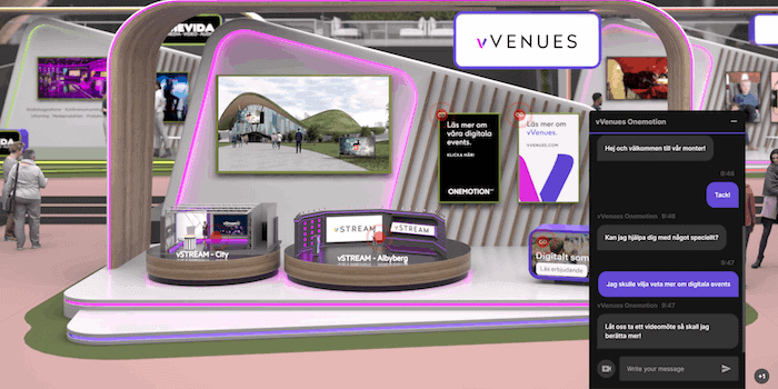 Fortsatt utveckling av digitala eventplattformen vVenues suddar gränserna mellan fysiska och digitala evenemang ytterligare.