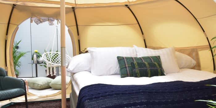 Unik glamping upplevelse på 21:a våningen