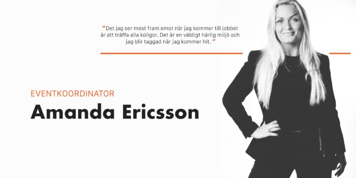 Amanda Ericsson är ny eventkoordinator på ESSIQ