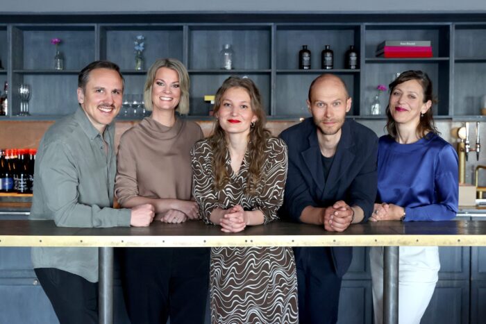 Oskar Ekström, Frida Edman, Amanda Lodding och Erik Eje Almqvist, Bokmässan, samt Hedda Krausz Sjögren / Foto: Karina Ljungdahl