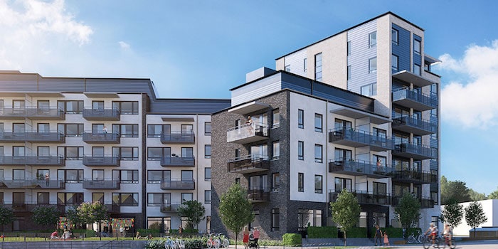 Nybyggda Stadskvarteret på Drottninghög ökar variationen i området med en rad innovativa bostadsformer.